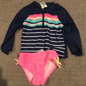 Two piece rash guard set
